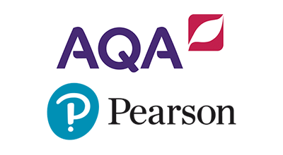 Logo aqa and pearson